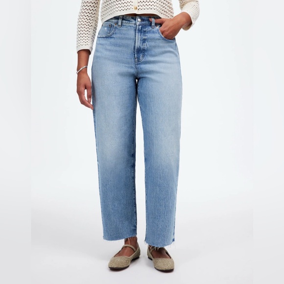 Madewell Denim - MADEWELL The Curvy Perfect Vintage Wide-Leg Crop Jean- 30”